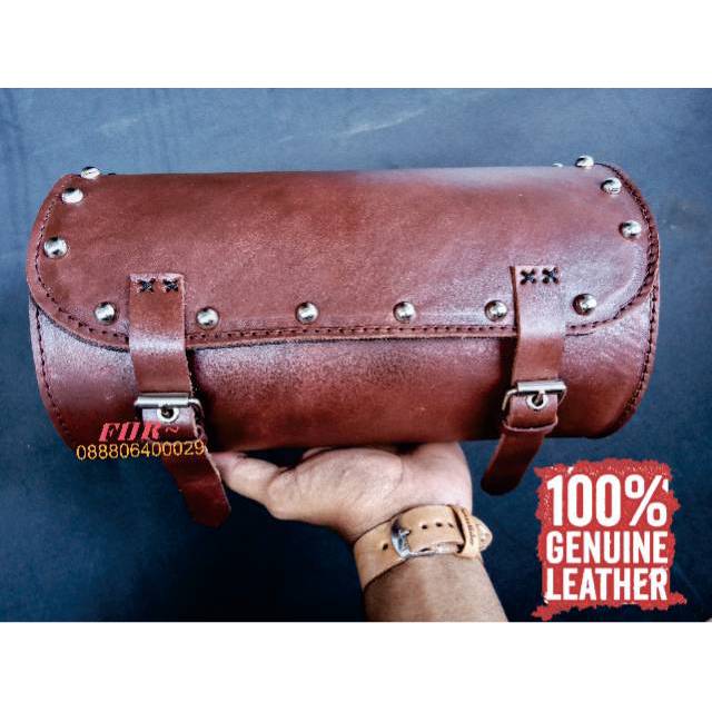  Tas  motor  custom kulit sapi asli fork toolsbag japstyle  