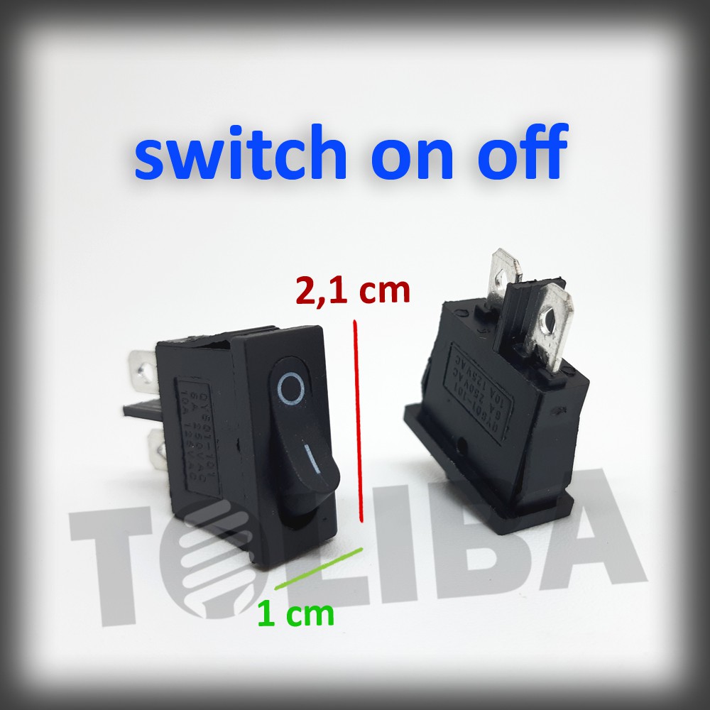 rocker saklar switch on off tipis 2 pin 2 kaki on-off