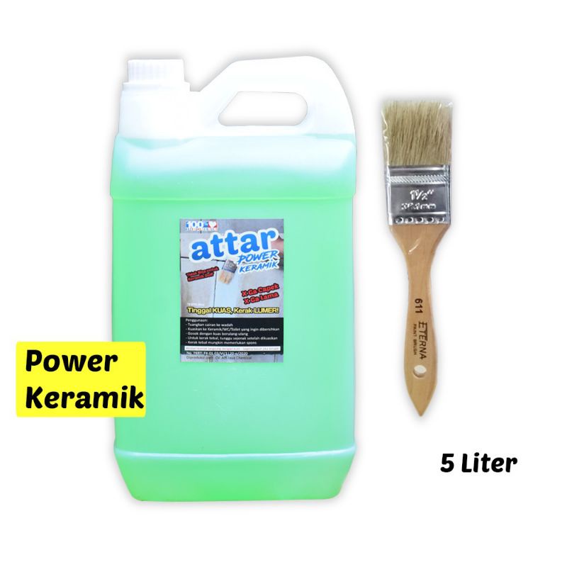 ATTAR Power Cairan Pembersih KERAMIK / WC / Toilet 5 Liter