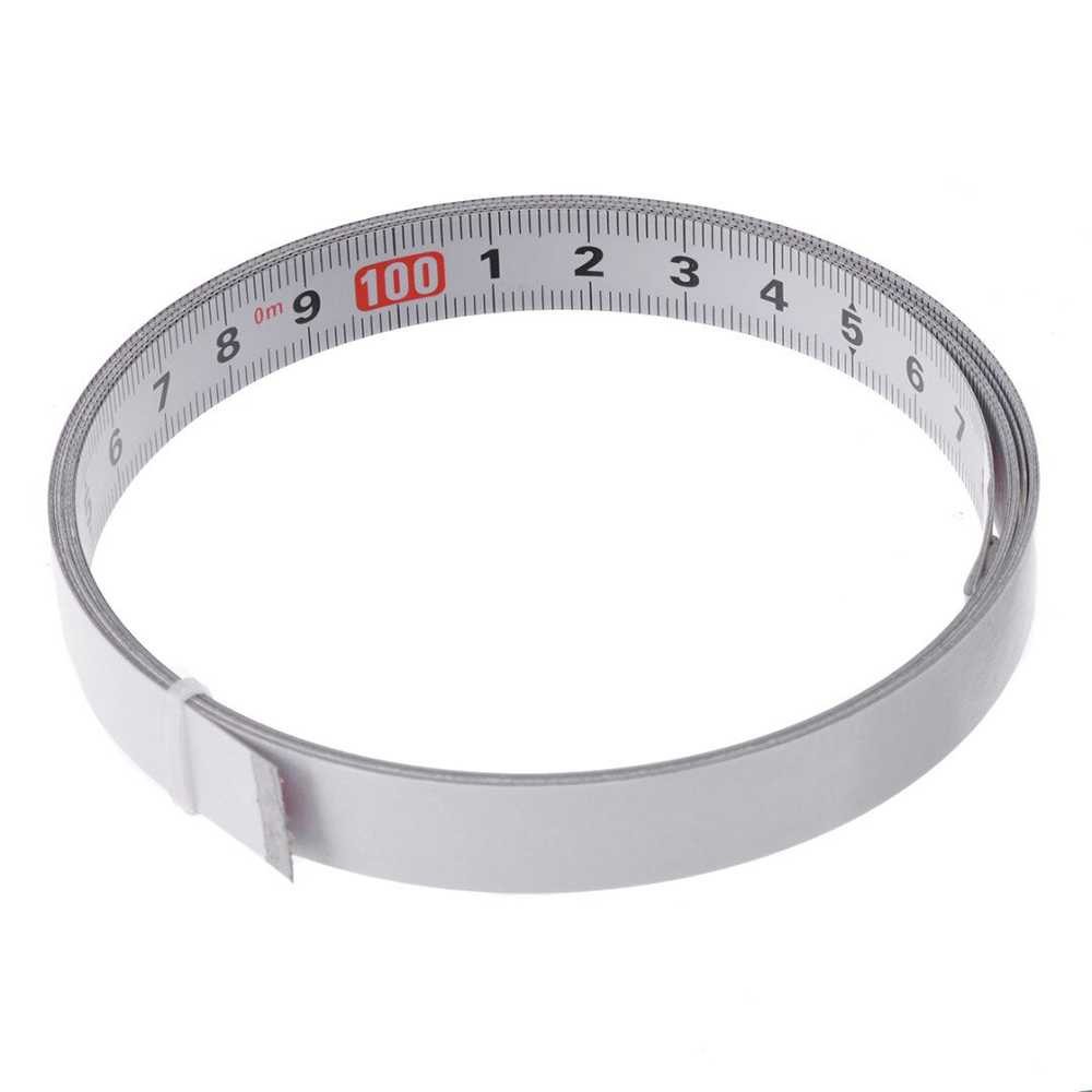 Hot Promo ! Mayitr Meteran Adhesive Scale Bar Steel Ruler 2 Meter - M00