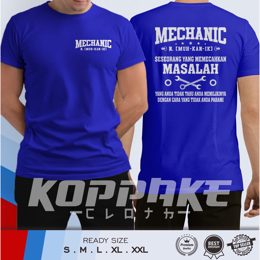 Kaos Mekanik Bengkel v5 Baju Otomotif