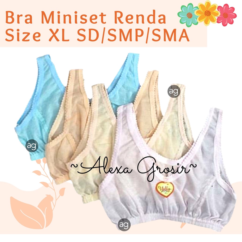 GROSIR 12 PCS miniset anak/miniset remaja/miniset murah SD SMP SMA warna renda