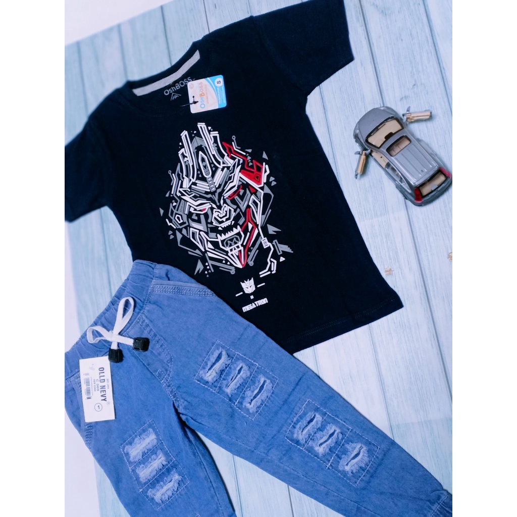 STJRP - Premium Setelan jogger ripped anak dan kaos distro karakter 1-8 tahun part 2-5