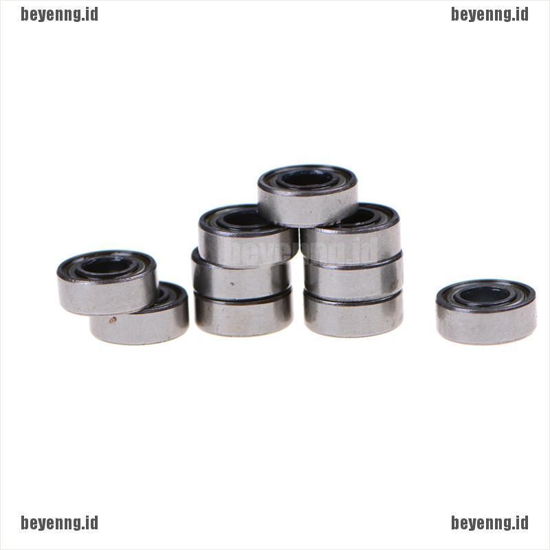 Bey 10pcs Mr115Zz Miniatur Bearing Segel Karet Bahan Metal Ukuran 5x11 X 4mm