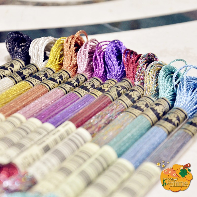 DMC EMBROIDERY FLOSS ART 317W JEWEL LIGHT EFFECTS GLITTER METALLIC | Benang Sulam Katun DMC Metalik - Jewel Effects