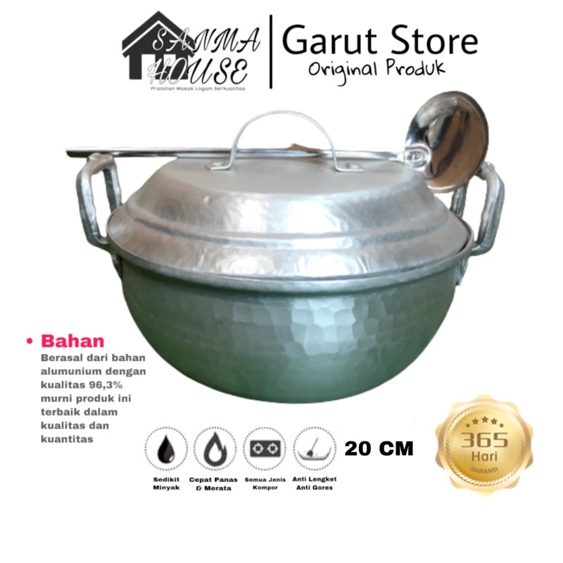 Panci sayur mini asli garut 20 cm | Panci Garut Asli