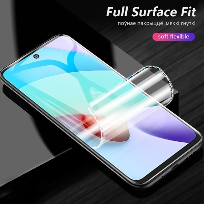 REALME C55 C55 NFC C25 C25S C21Y C21 C20 C11 2021 ANTI GORES HYDROGEL DEPAN CLEAR PLASTIK BENING FRONT SCREEN GUARD JELL PELINDUNG LAYAR FULL SCREEN ANTI GORES LENTUR GEL BUKAN KACA C21 Y