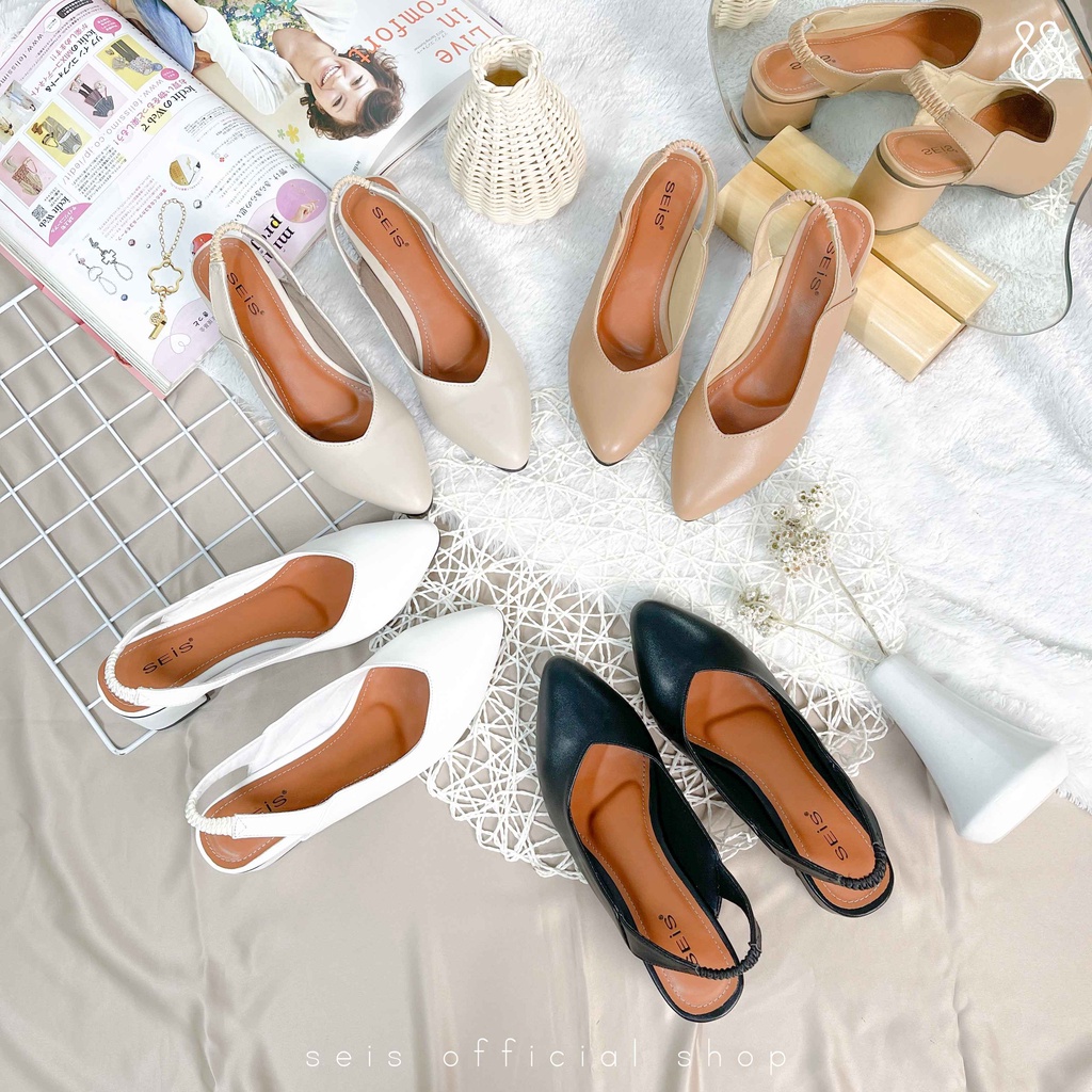 sepatu heels mules | sepatu kerja wanita - seis vicari series