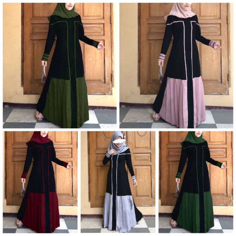 DRESS WANITA SUKAKHI MOSCREPE