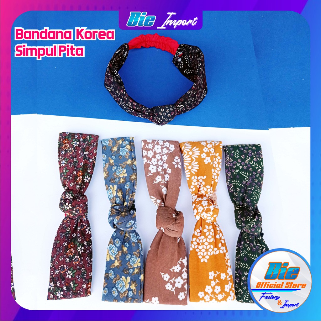 Bandana Korea Elastis Impor Best Seller / Bando Korea