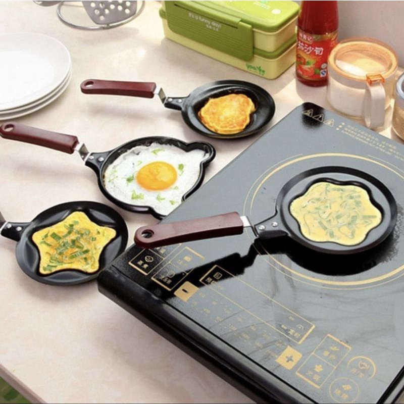 Teflon Karakter Mini Frypan Non Stick Fry Pan Pancake Telur Motif Lucu