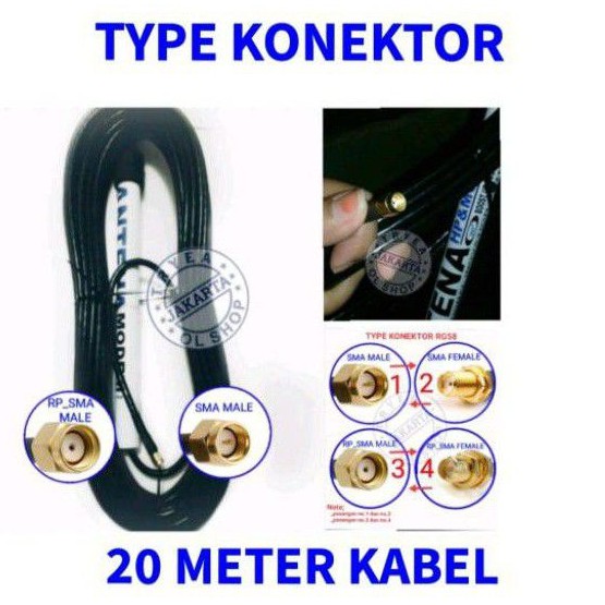 ANTENA MODEM ORBIT STAR HUAWEI B315 B310 E5577 E5372S 20METER