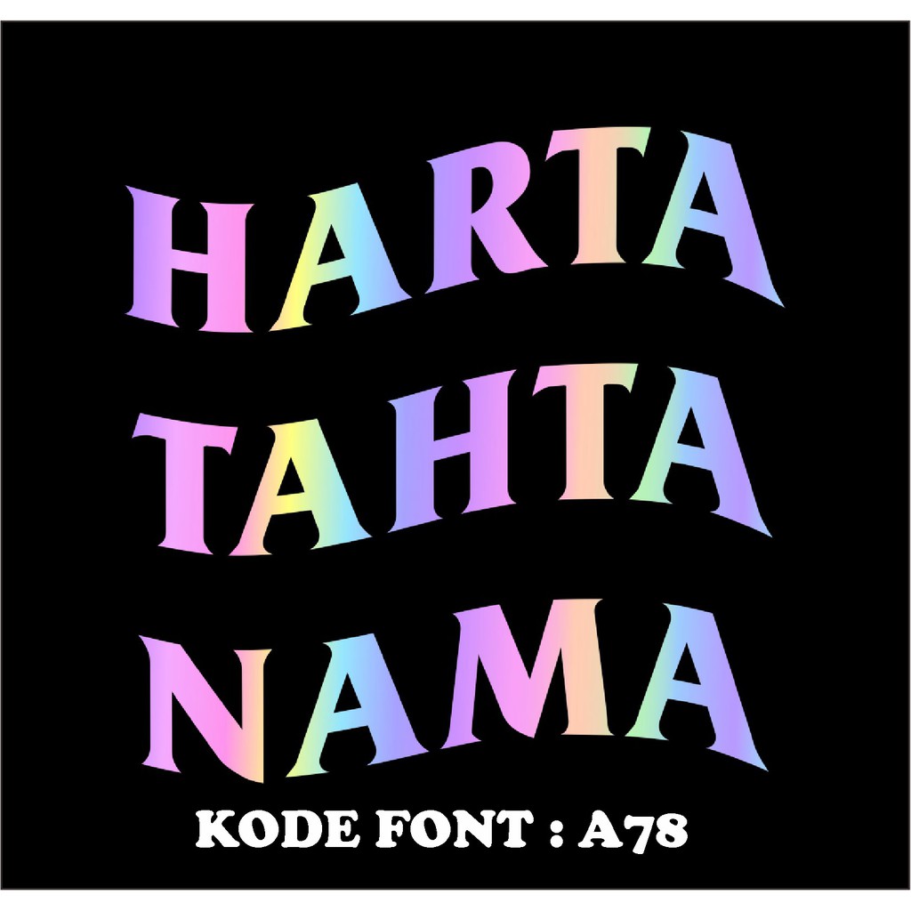 STIKER HARTA TAHTA, STIKER NAMA (COSTUM REQUEST) GIVE AWAY ANDROID-3