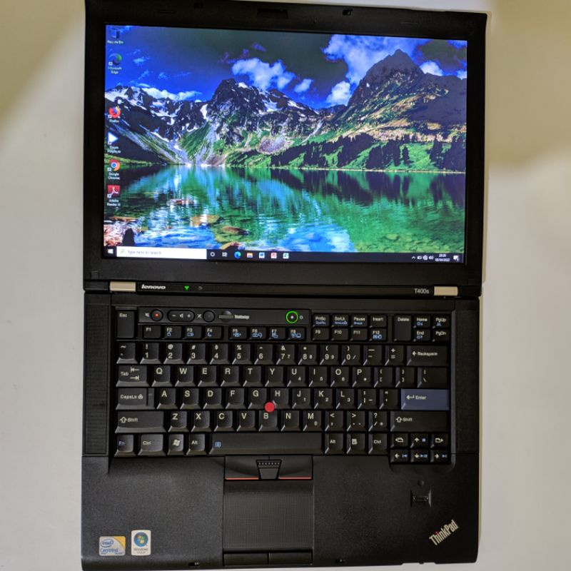 Laptop tangguh slim Lenovo thinkpad t400s - core2duo ram 4gb - hardisk 320gb - windows 10pro