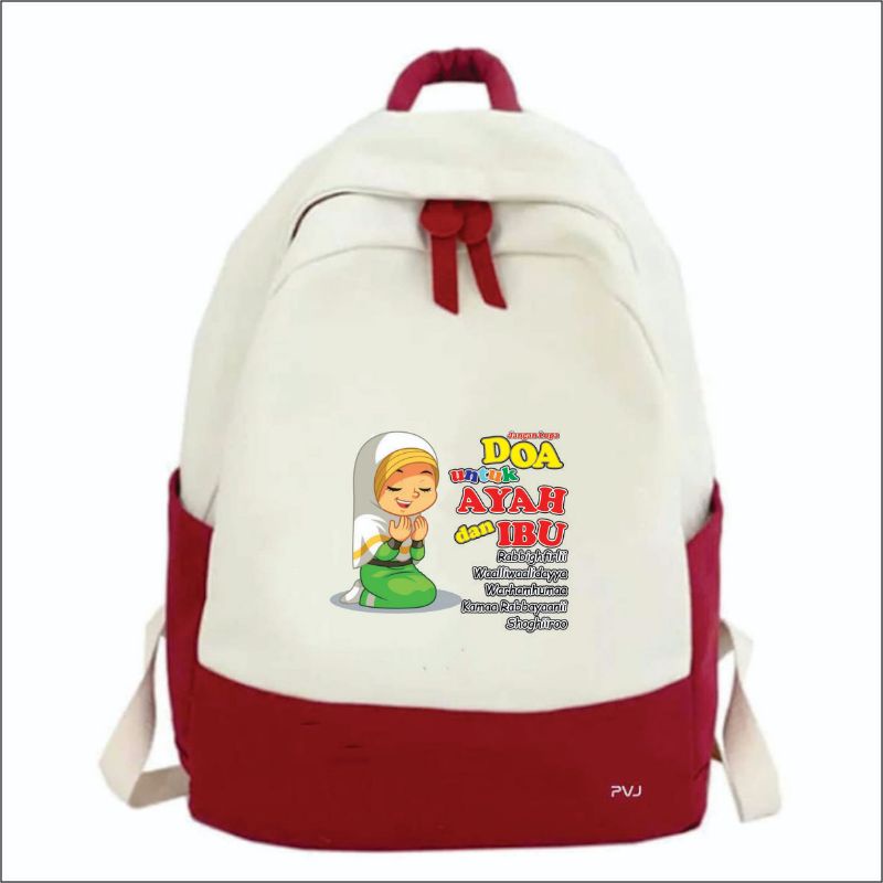 Tas Anak Perempuan Muslimah Kids Backpack School PVJ