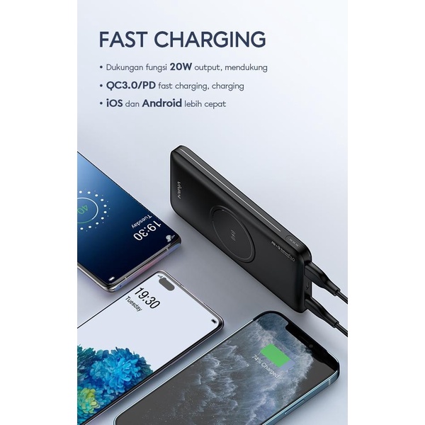 Vivan VPB-W11 10.000mAh Wireless Fast Charging Powerbank (New VPB-W10)