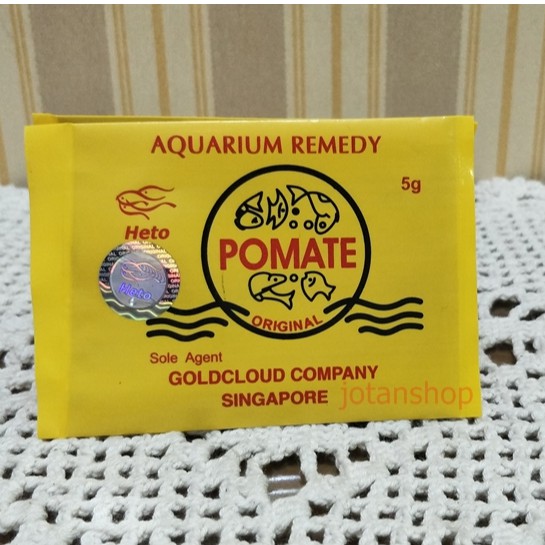 POMATE ASLI Ori Original Obat Ikan Hias Koi Arwana Anti Biotik Jamur by HETO