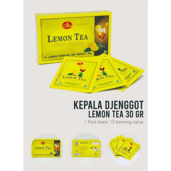 

Teh kepala jenggot lemon Tea 30 gram isi 12 pcs