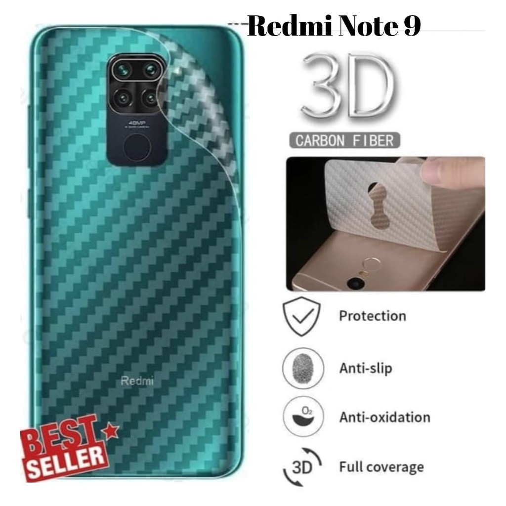 GARSKIN Sticker Carbon REALME All Type Skin Carbon Transparan Fiber Protection Back Sticker Carbon