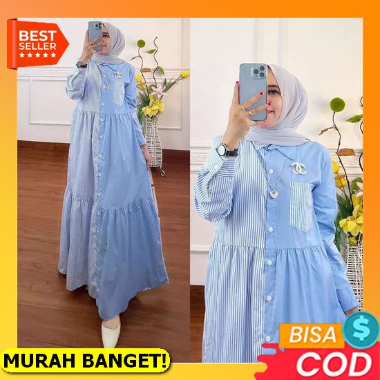 Mazara Tunik Alfashion | Fashion Atasan Tunik Muslim Wanita Dewasa Kekinian Tunik Wanita Kekinian Baju Tunik Panjang Terbaru 2022 Baju Muslim Wanita Baju Lebaran Tunik Ibu Ibu Kondangan Kerja Kuliah Pengajian Afi - Ec -  Cod - Belvina Dress Gamis Muslim T