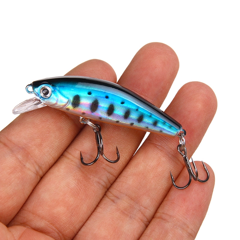 Shengyao 5Pcs New Sinking Minnow Umpan Pancing 6.7g 5.5cm Swimbait Fishing Lure Ikan Bass Bait Kail Tackle