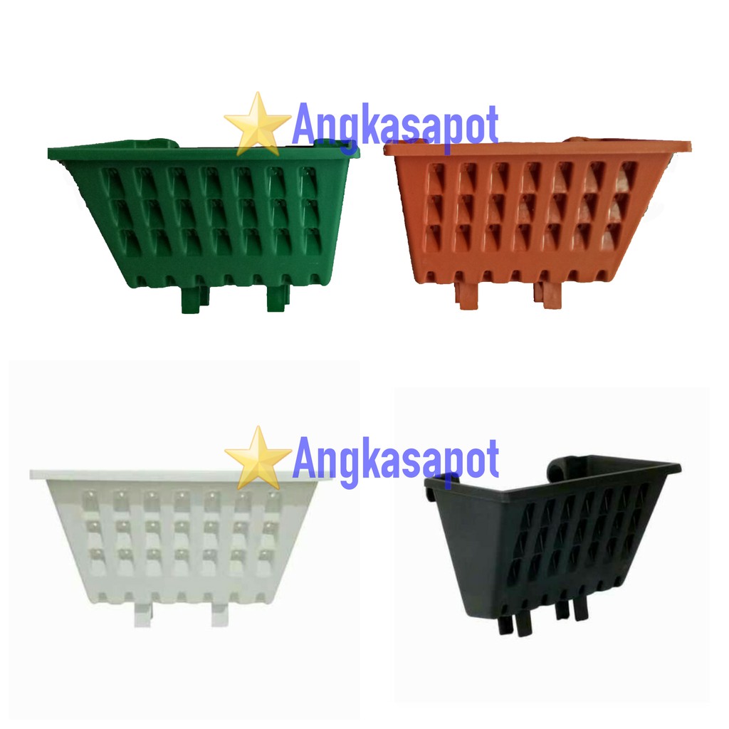 Pot Dinding Tempel Bunga Tanaman Argo 02 Panjang 26 cm