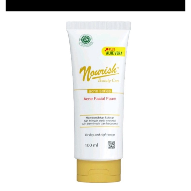 Nourish beauty care acne facial foam 100ml/nourish facial foam