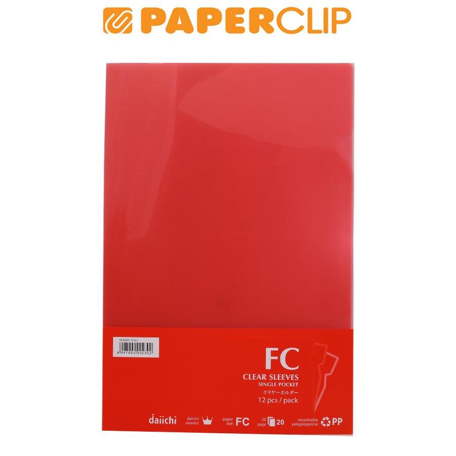 

MAP L / CLEAR SLEEVES DAIICHI DCS05FC1010 12 LEMBAR RED