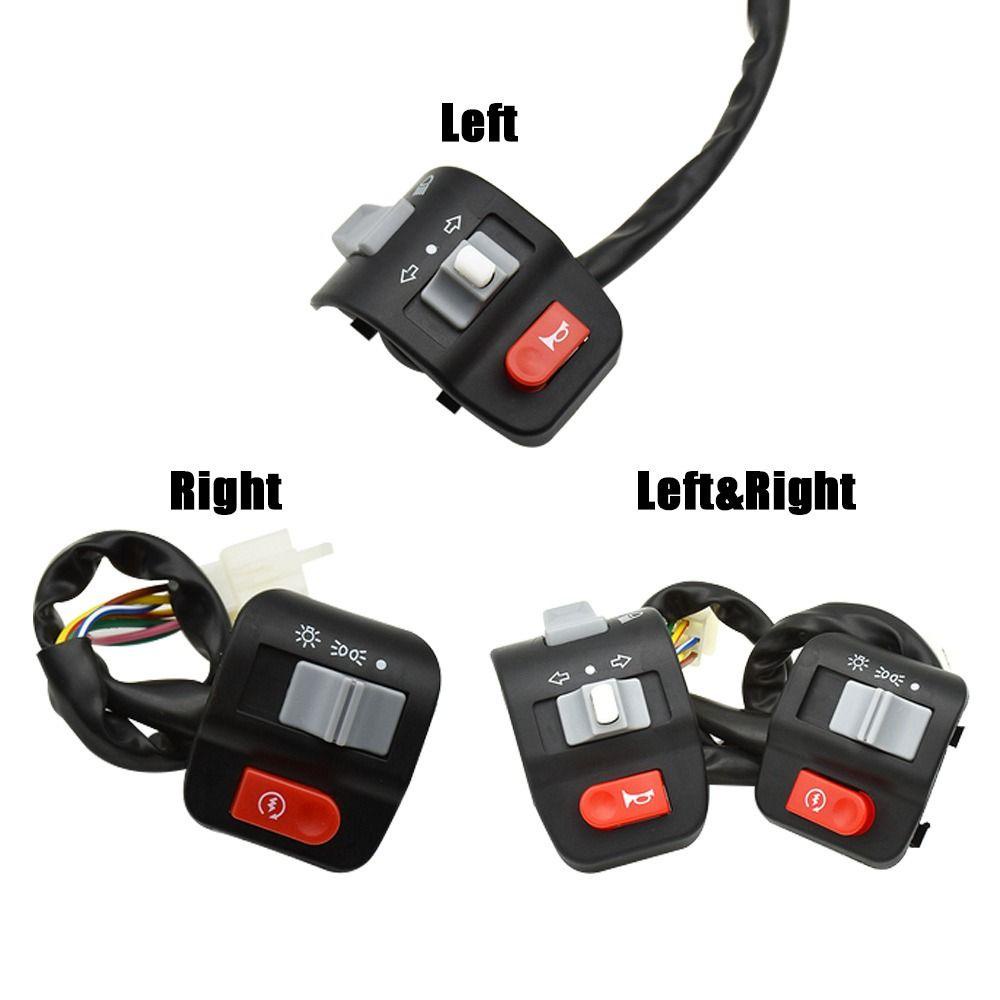 R-FLOWER Saklar Flash Dengan Kabel Saklar Lampu LED Aksesoris Kendaraan Elektrik Headlight Handle Switch