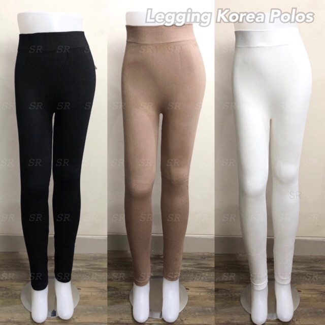 Celana Legging Polos Korea Panjang Basic Katun Import Melar Jumbo