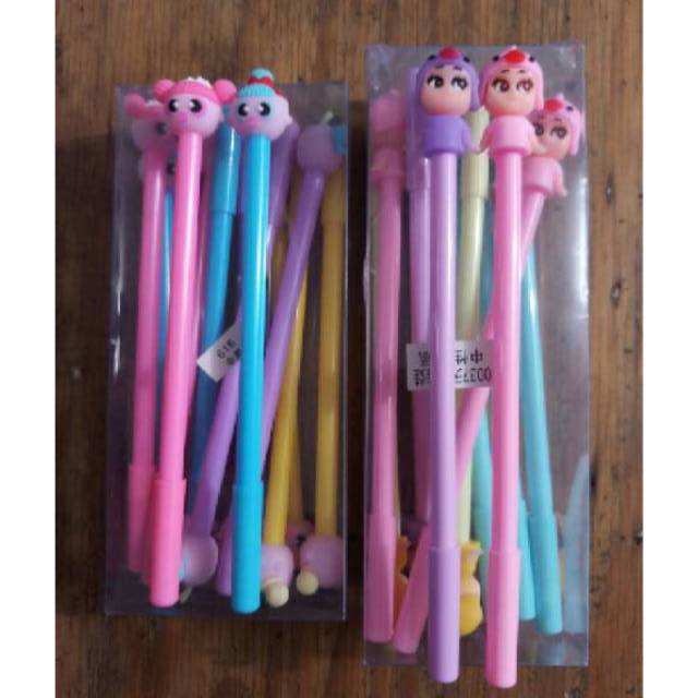 Pulpen Gel Fancy Karakter Lucu