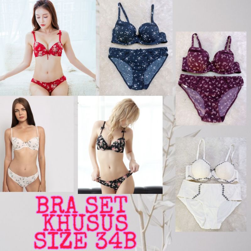 BRA SET SIZE 32 34 36 MIX PREMIUM BRAND  EKSPORT NEW ORI