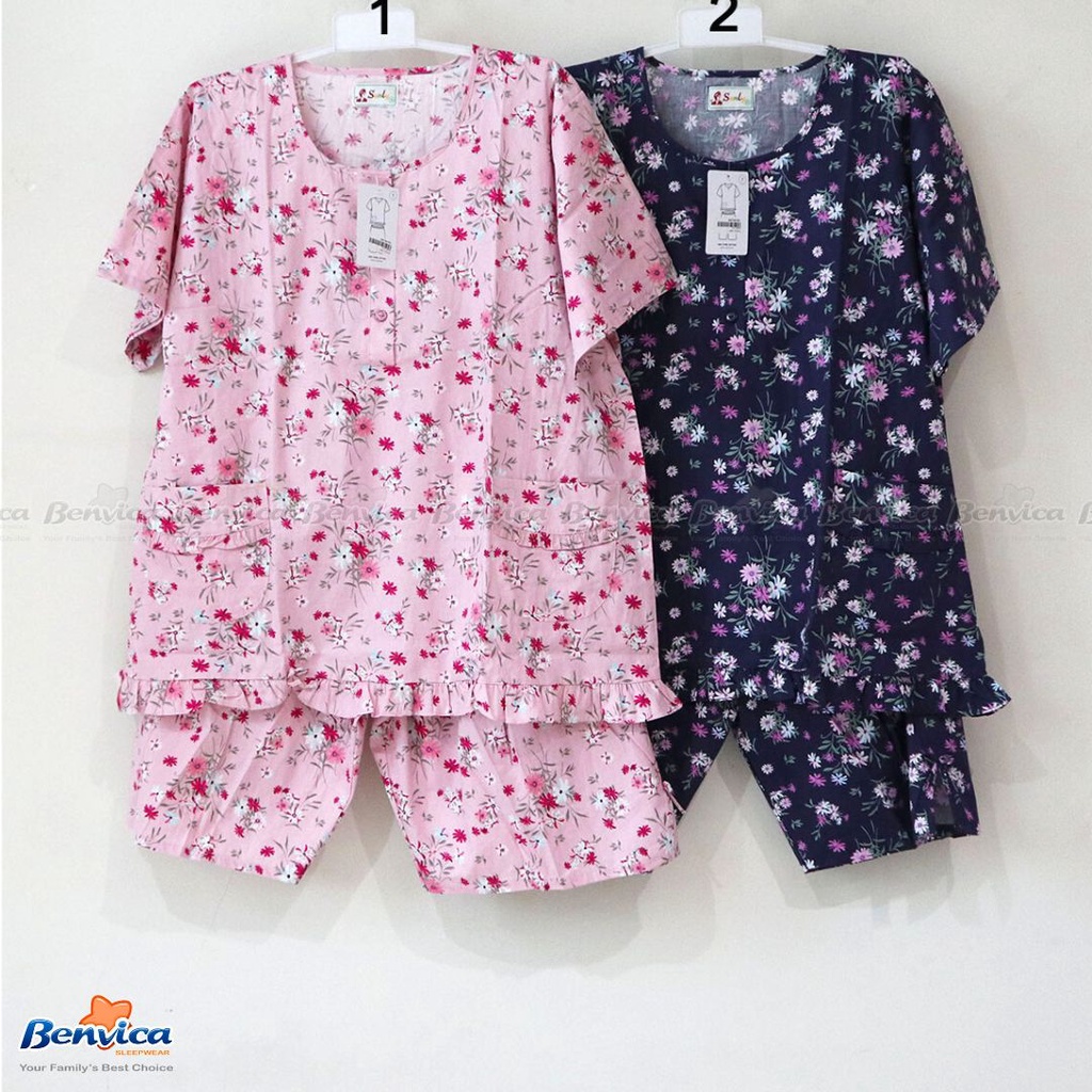 BAJU TIDUR CELANA PENDEK (3/4) 3L SUNLY - A