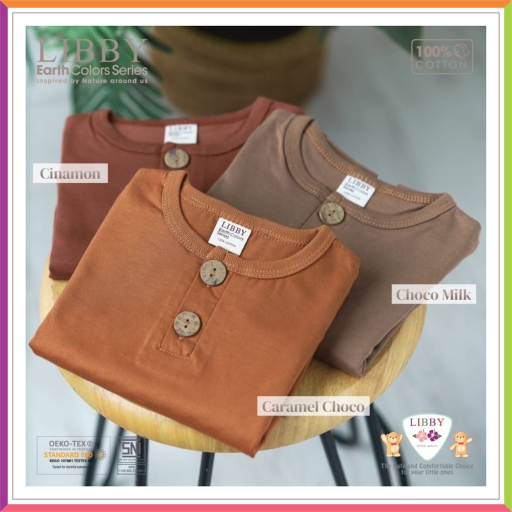 ❤ Fashionbabies ❤ [ TERBARU ] LIBBY FAVE SET EARTH COLOR SERIES | SETELAN OBLONG PANJANG