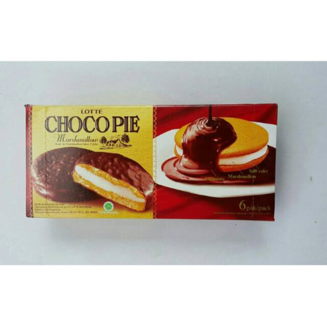 

Korean Lotte Choco Pie isi 6 Chocopie Chocolate Marshmallow