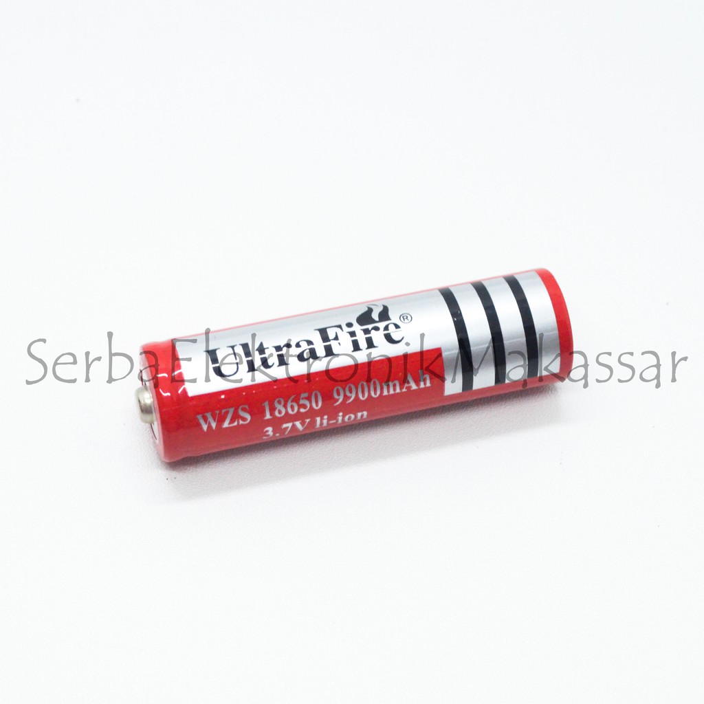 Baterai Cas Batt Charge 3,7 Volt 18650 Ultrafire Merah