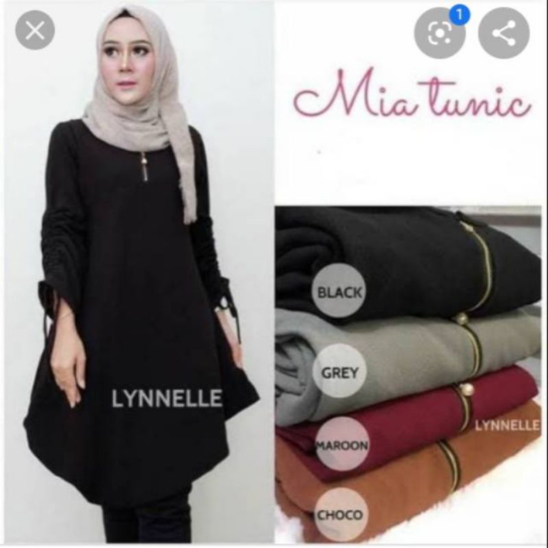 Mia tunik atasan wanita fashion muslim remaja