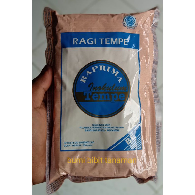 Ragi Tempe Raprima Bahan Untuk Membuat Tempe 500gr Shopee Indonesia