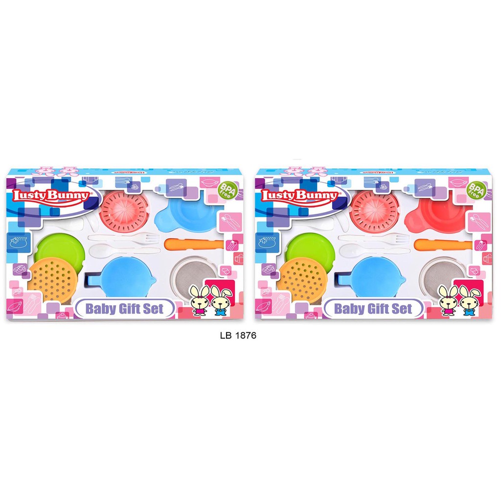 Lusty Bunny LB-1876 Baby Set Food Maker Perlengkapan Makan Bayi