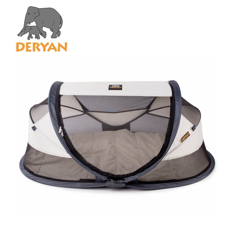 DERYAN BABY LUXE CREAM - TRAVEL SLEEPING COT BED / 136X84X62CM