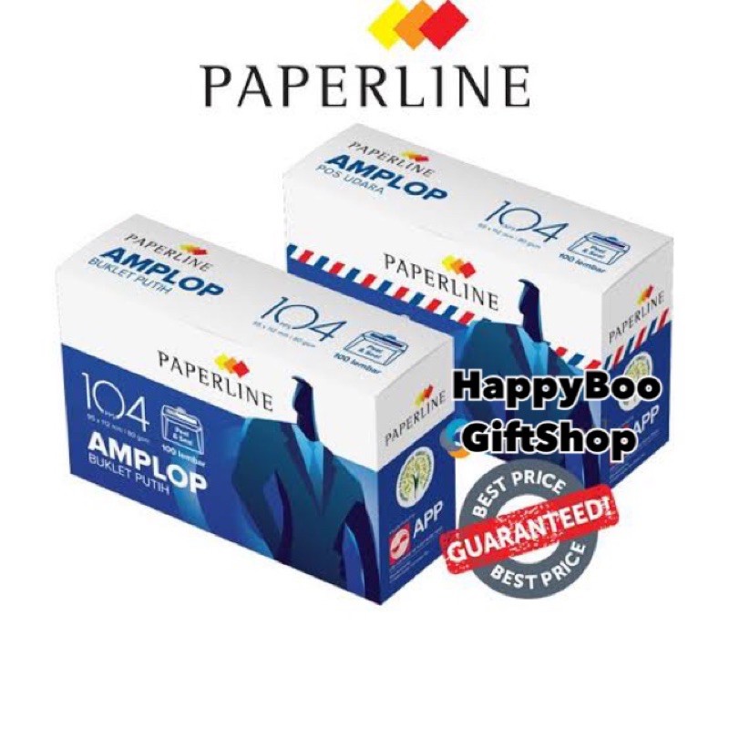 amplop putih sedang  isi 100 pcs amplop surat paperline / kiky / Grandia 152 x 90 mm isi 100 perkotak