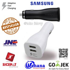 CHARGER MOBIL CAR CARGER SAMSUNG 15W FAST CHARGING DUAL USB OEM