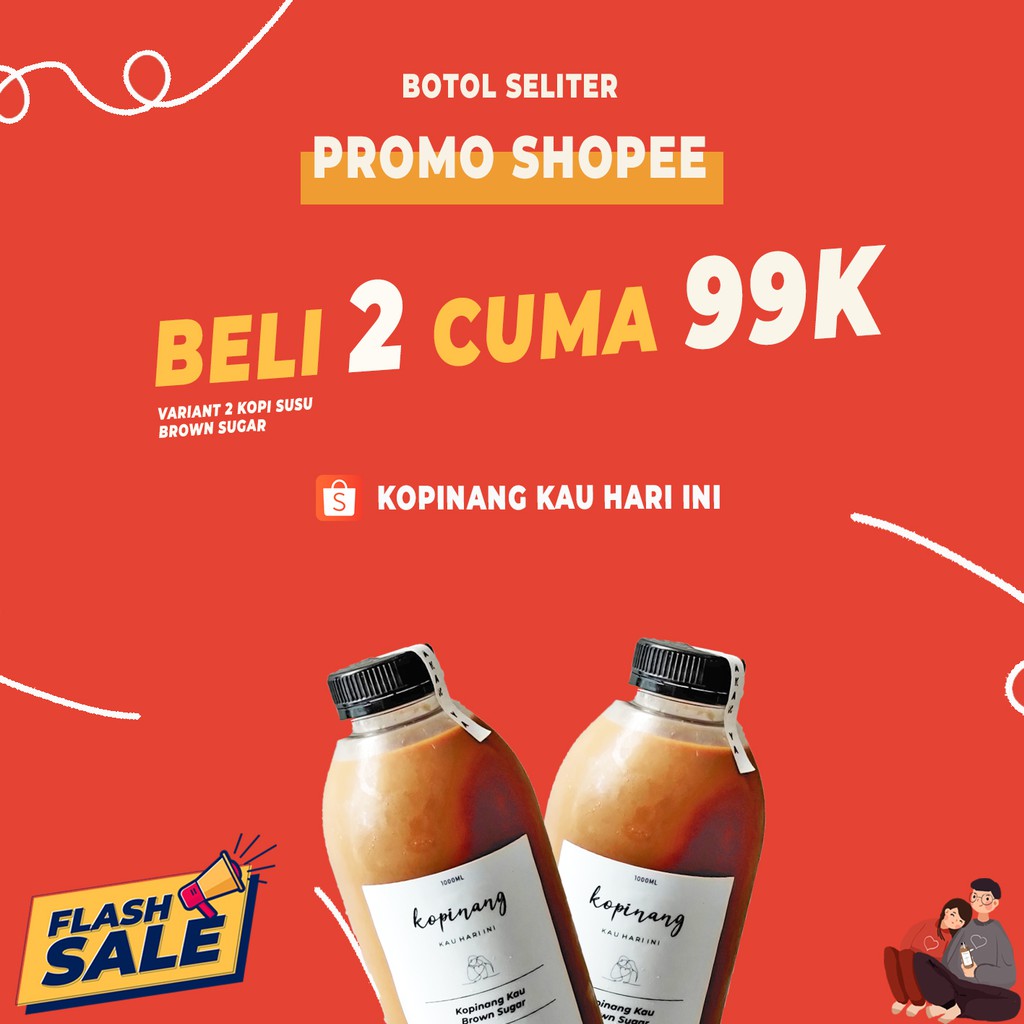 

Kopi Susu Gula Aren 2 Liter by Kopinang Kau Hari Ini