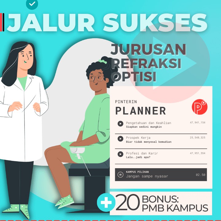 

Daily Planner Kuliah Jurusan Refraksi Optisi | Test SNMPTN-SBMPTN-UTBK Weekly Binder Loose leaf B5