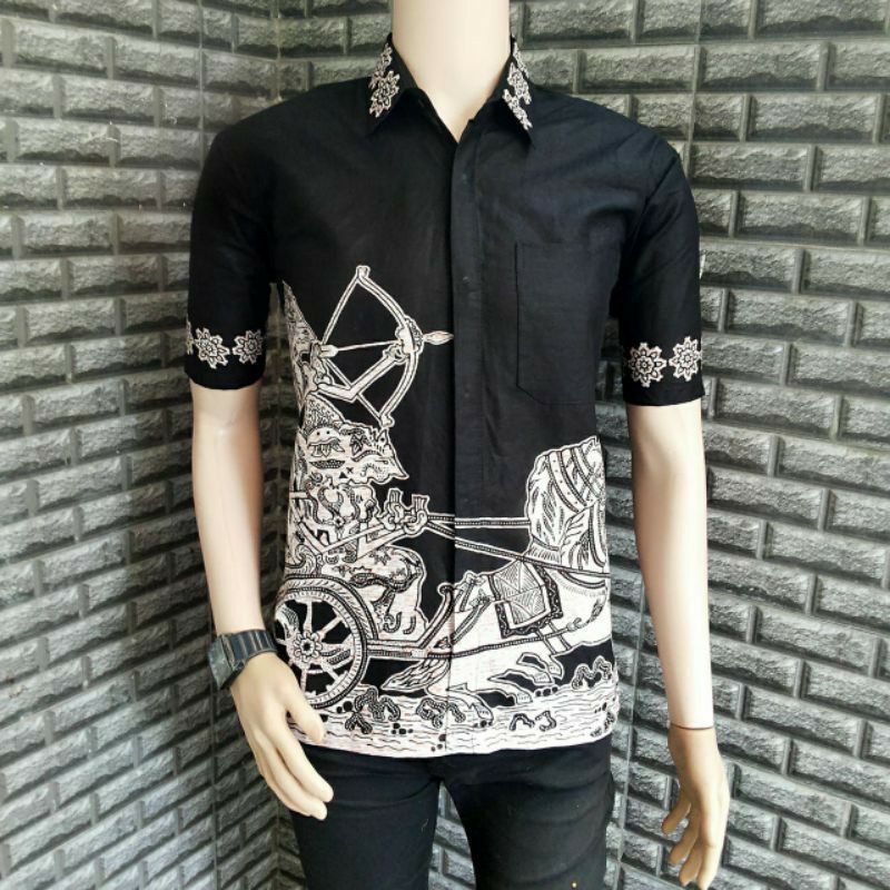 BAJU BATIK PRIA REGULER MODERN LENGAN PENDEK OB 514 SIZE M L XL XXL XXXL BATIK PRIA KANTOR