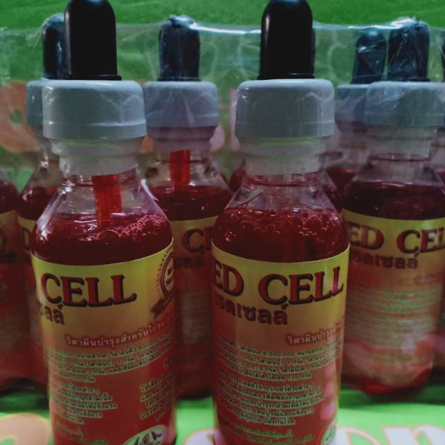 red cell kamlang vitamin herbal cair ayam tarung pemerah tubuh ayam impor