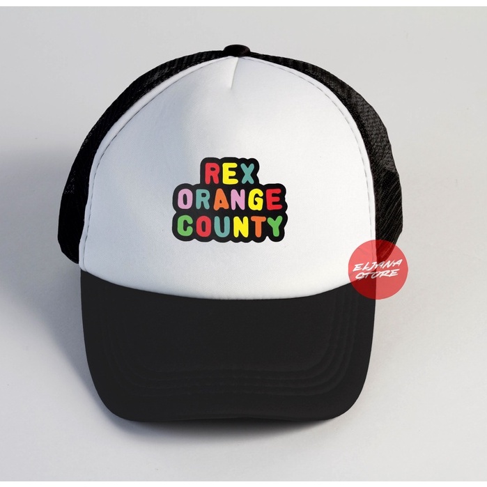 Topi Rex Orange County Tulisan 2 / Topi Band / Rex Orange County Tulisan 2 / Topi Jaring Distro / Topi Premium / Topi Sablon / Elcustom