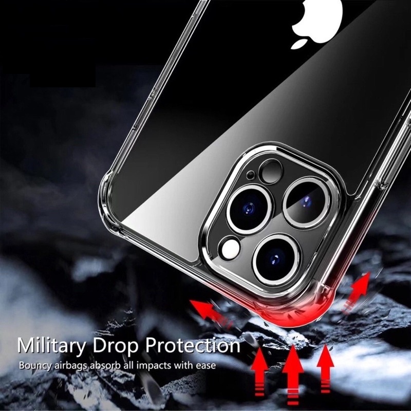 Soft Case Silikon Iphone 13 Iphone 13 Mini Iphone 13 Pro Iphone 13 Pro Max Bening Transparant Airbag Anti Crack Tebal