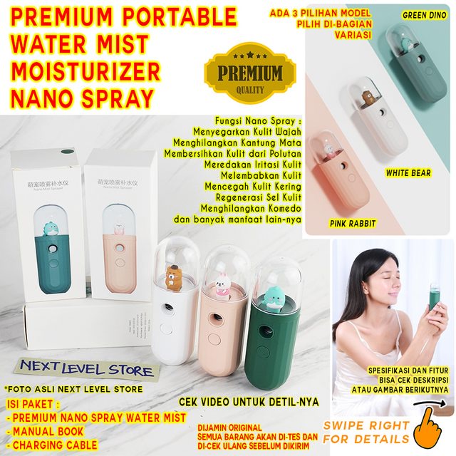 Premium Mini Cute Nano Spray Water Mist Portable Beauty Face Mist