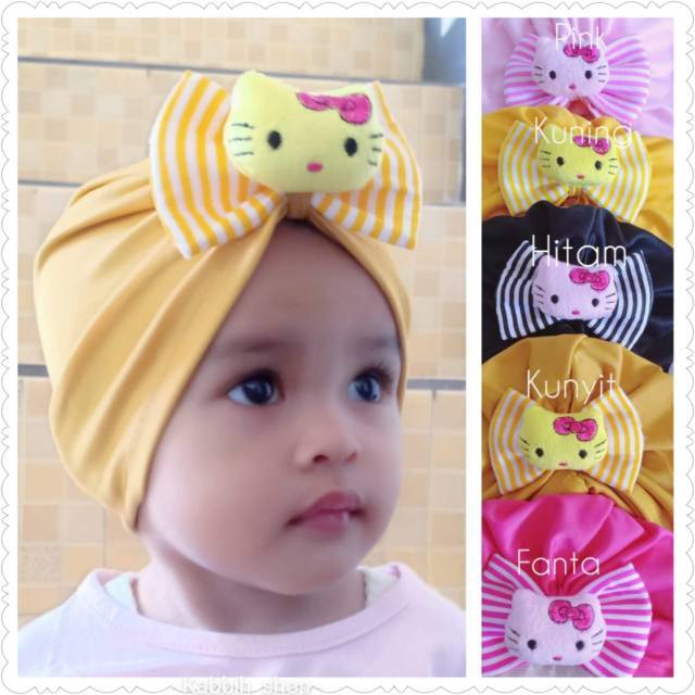 Turban anak Hello Kitty